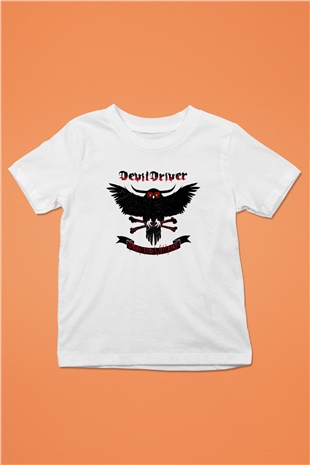 DevilDriver Beyaz Unisex Çocuk Tişört