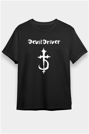 DevilDriver Siyah Unisex Tişört T-Shirt - TişörtFabrikası