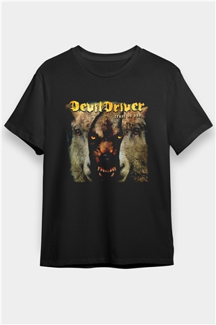 DevilDriver Siyah Unisex Tişört T-Shirt - TişörtFabrikası