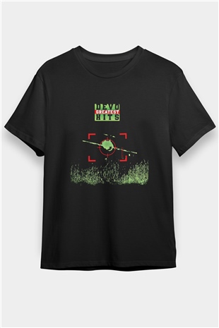 Devo Baskılı Unisex Siyah Tişört