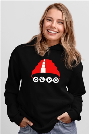 Devo Siyah Unisex Hoodie