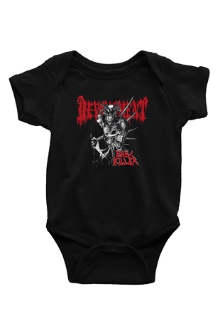 Devourment Baskılı Unisex Siyah Bebek Body - Zıbın