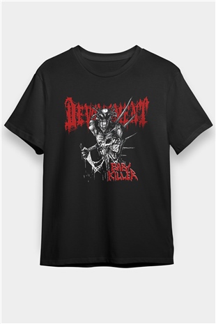 Devourment Baskılı Unisex Siyah Tişört - Tshirt