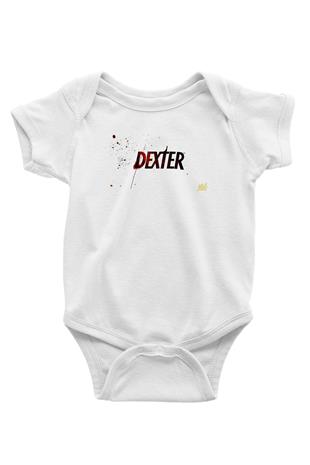 Dexter Baskılı Beyaz Unisex Bebek Body - Zıbın