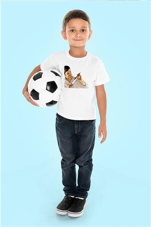 Dexter Baskılı Beyaz Unisex Beyaz Çocuk Tişört - Tshirt