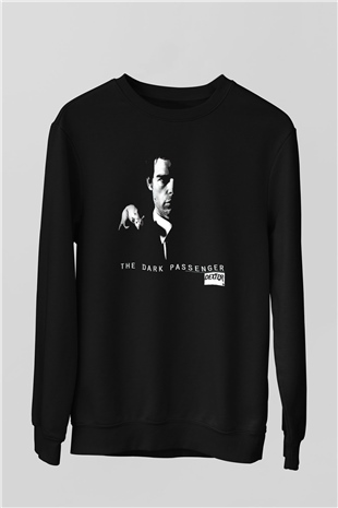 Dexter Baskılı Unisex Siyah Sweatshirt