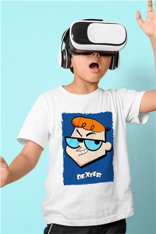 Dexters Laboratory Beyaz Unisex Çocuk Tişört