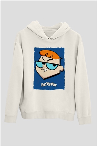 Dexters Laboratory Beyaz Unisex Hoodie