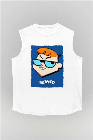 Dexters Laboratory Beyaz Unisex Kolsuz Tişört