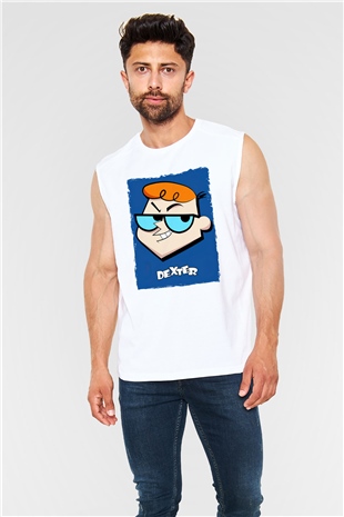 Dexters Laboratory Beyaz Unisex Kolsuz Tişört