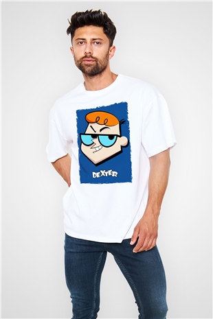 Dexters Laboratory Beyaz Oversize Tişört Oversize T-shirt