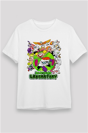 Dexters Laboratory Beyaz Unisex Tişört T-Shirt
