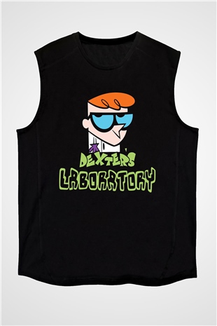 Dexters Laboratory Siyah Unisex Kolsuz Tişört