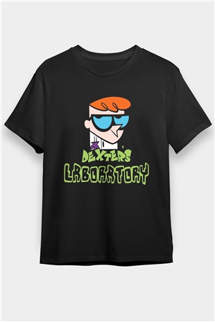 Dexters Laboratory Siyah Unisex Tişört T-Shirt