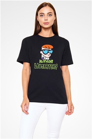 Dexters Laboratory Siyah Unisex Tişört T-Shirt