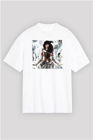 Diablo Beyaz Unisex Oversize Tişört T-Shirt