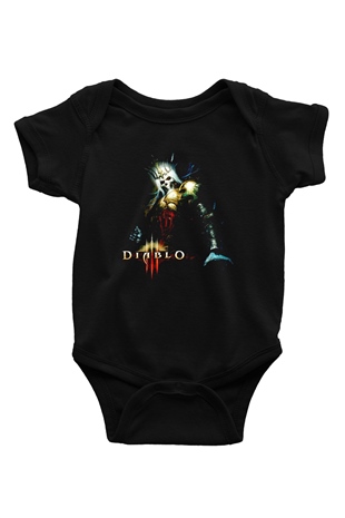 Diablo Siyah Bebek Body - Zıbın