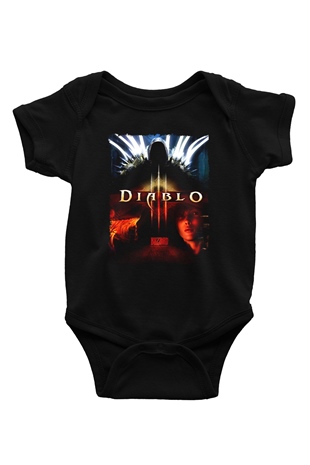 Diablo Siyah Bebek Body - Zıbın
