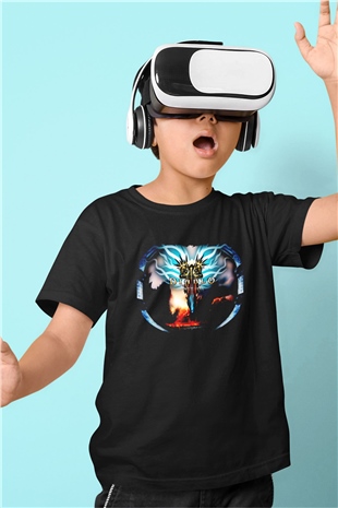 Diablo Siyah Unisex Çocuk Tişört