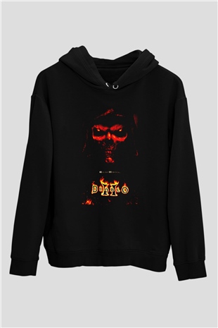 Diablo Siyah Unisex Hoodie