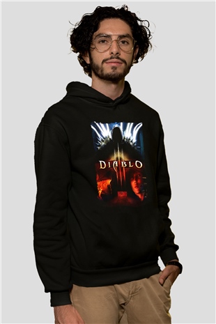 Diablo Siyah Unisex Hoodie