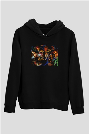 Diablo Siyah Unisex Hoodie