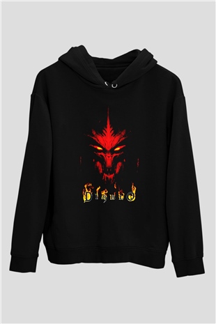 Diablo Siyah Unisex Hoodie