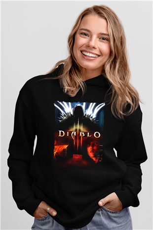 Diablo Siyah Unisex Hoodie