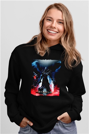 Diablo Siyah Unisex Hoodie