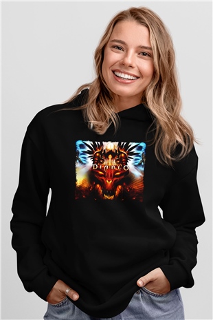 Diablo Siyah Unisex Hoodie