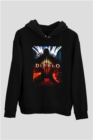 Diablo Siyah Unisex Hoodie