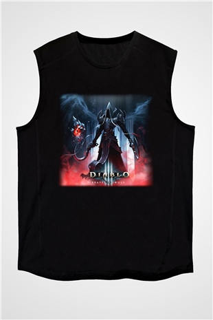 Diablo Siyah Unisex Kolsuz Tişört
