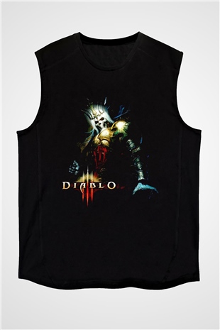 Diablo Siyah Unisex Kolsuz Tişört