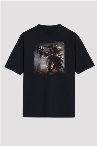 Diablo Siyah Unisex Oversize Tişört T-Shirt