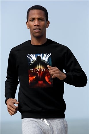 Diablo Siyah Unisex Sweatshirt