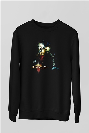 Diablo Siyah Unisex Sweatshirt