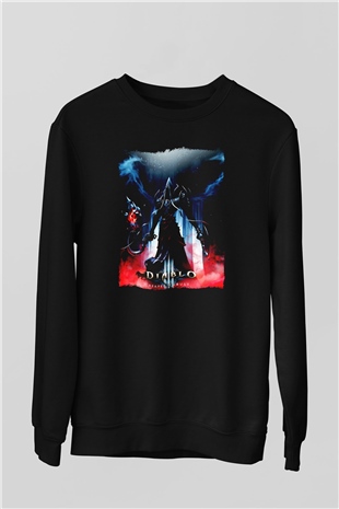 Diablo Siyah Unisex Sweatshirt