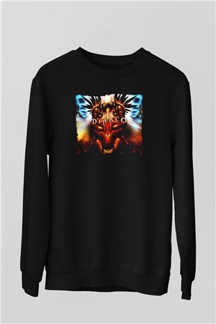 Diablo Siyah Unisex Sweatshirt