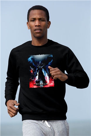 Diablo Siyah Unisex Sweatshirt