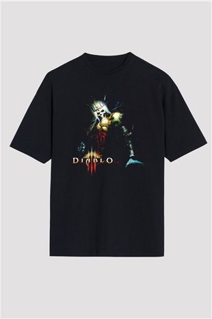 Diablo Siyah Oversize Tişört Oversize T-shirt