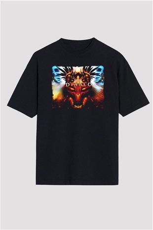 Diablo Siyah Oversize Tişört Oversize T-shirt