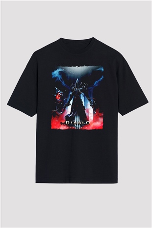 Diablo Siyah Oversize Tişört Oversize T-shirt