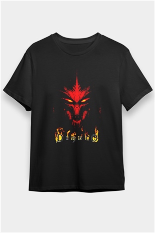Diablo Siyah Unisex Tişört T-Shirt