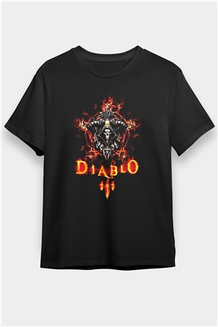 Diablo Siyah Unisex Tişört T-Shirt