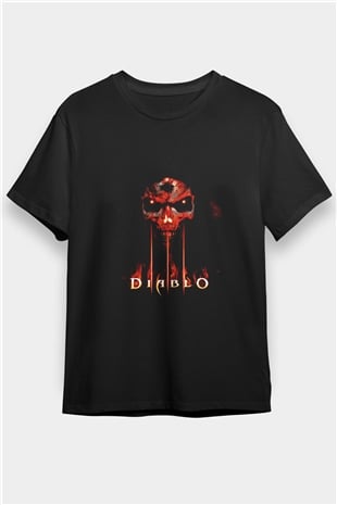Diablo Siyah Unisex Tişört T-Shirt