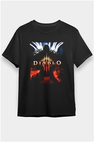 Diablo Siyah Unisex Tişört T-Shirt