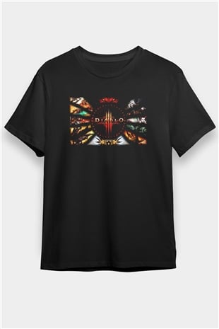 Diablo Siyah Unisex Tişört T-Shirt