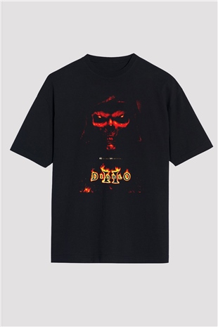 Diablo Siyah Oversize Tişört Oversize T-shirt