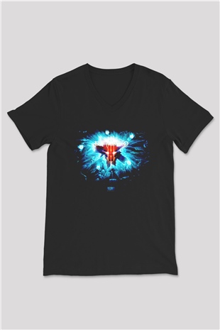 Diablo Siyah Unisex V Yaka Tişört