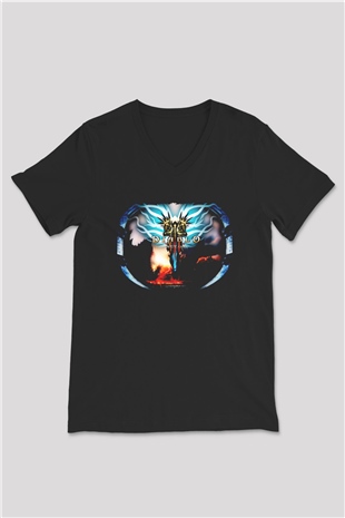 Diablo Siyah Unisex V Yaka Tişört